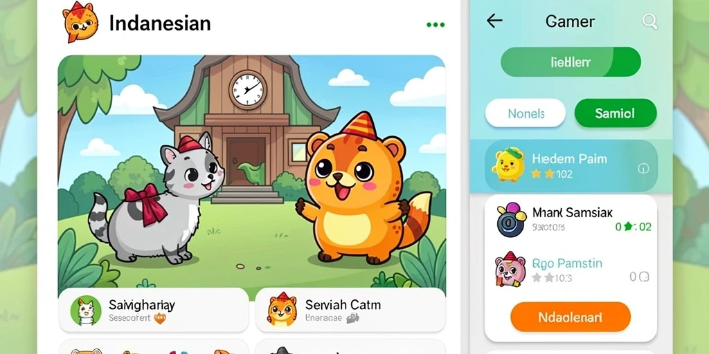Berbagai kategori permainan yang menghibur.
