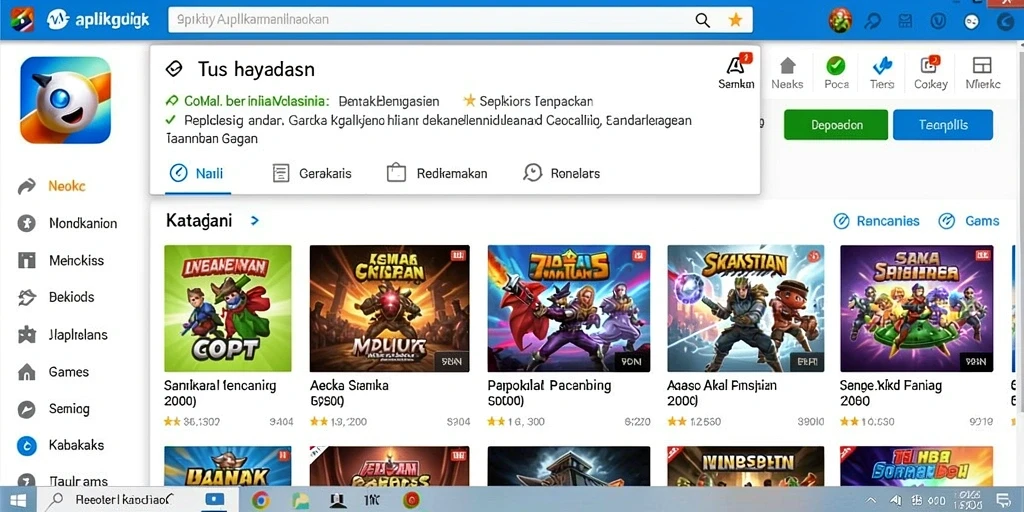 Leaderboard yang menampilkan pemain terbaik secara real-time.