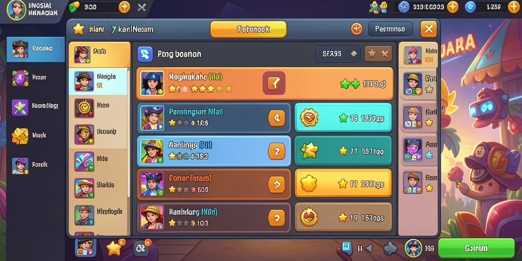 Tangkapan layar dari salah satu level menantang.